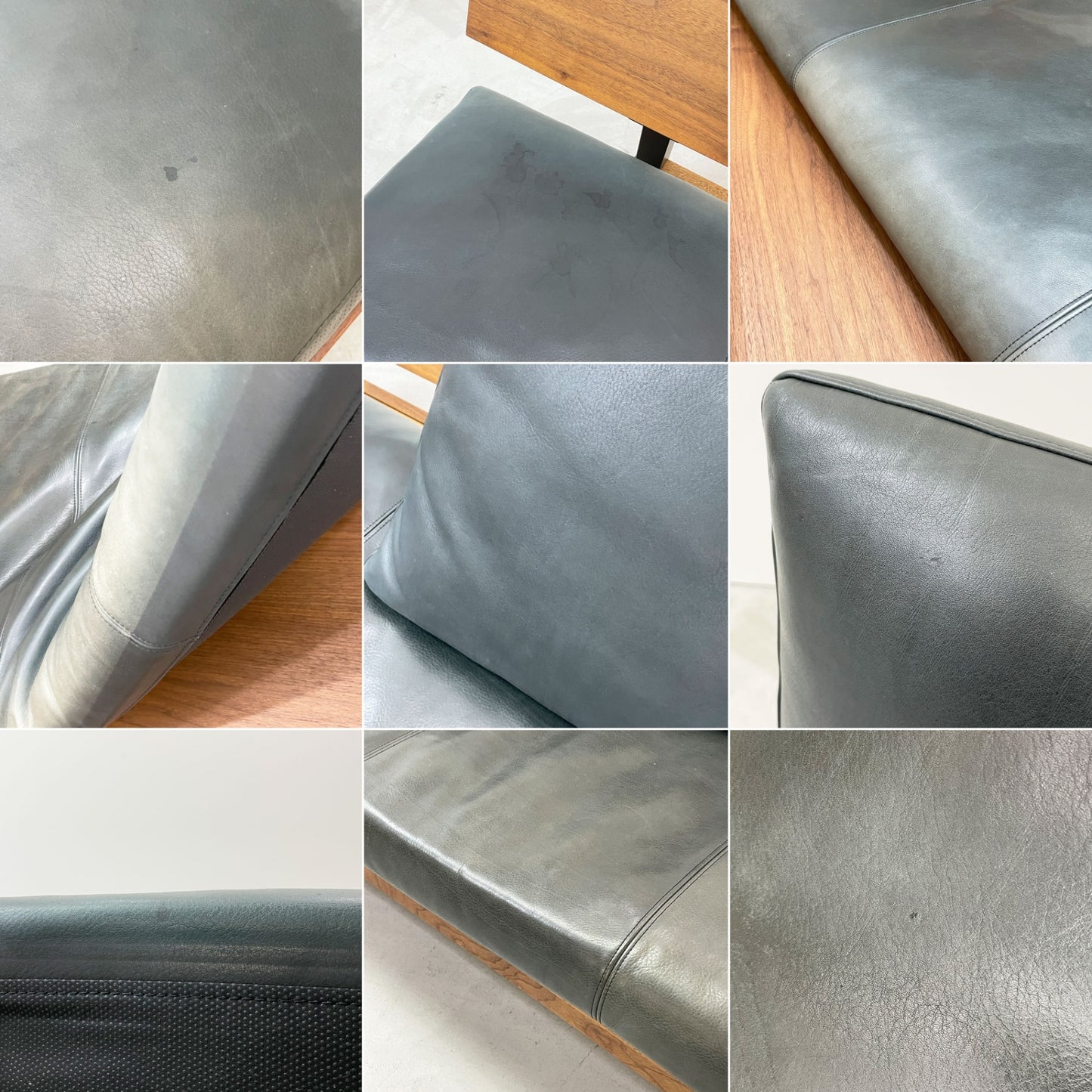 広松木工 hiromatsu フレックス FREX 168 3シーターソファ ウォールナット 本革 ブラック カバーリング 合計定価約￥633,600- ●