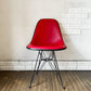 ハーマンミラー Herman Miller サイドシェルチェア セカンド 2nd FRP ナウガレザー エッフェルベース C&R イームズ ビンテージ ◎