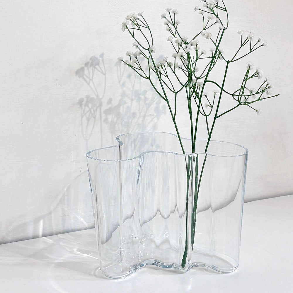 イッタラ iittala アルヴァ アアルト コレクション Alvar Aalto Collection ベース フラワーベース 花瓶 クリア H16cm フィンランド 北欧雑貨 ●