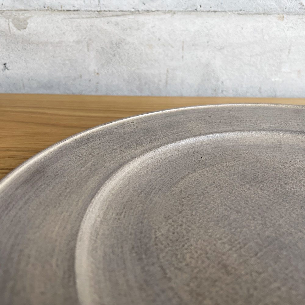 富井貴志 Takashi Tomii 白漆 リム皿 27cm ホオノキ 木製プレート 木工 現代作家 定価￥16,500- ♪