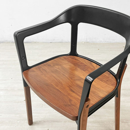 マジス Magis スティールウッドチェア Steelwood Chair ブラック × ウォールナット ロナン＆エルワン・ブルレック A ●