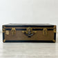 ジャパンビンテージ Japan Vintage トランクケース スタッズ レザーハンドル W79.5 鍵欠品 ●
