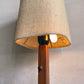 エーフラット a.flat ジュート テーブルランプ 黄麻 麻シェード チーク突板 2灯 LED対応 H44cm ■