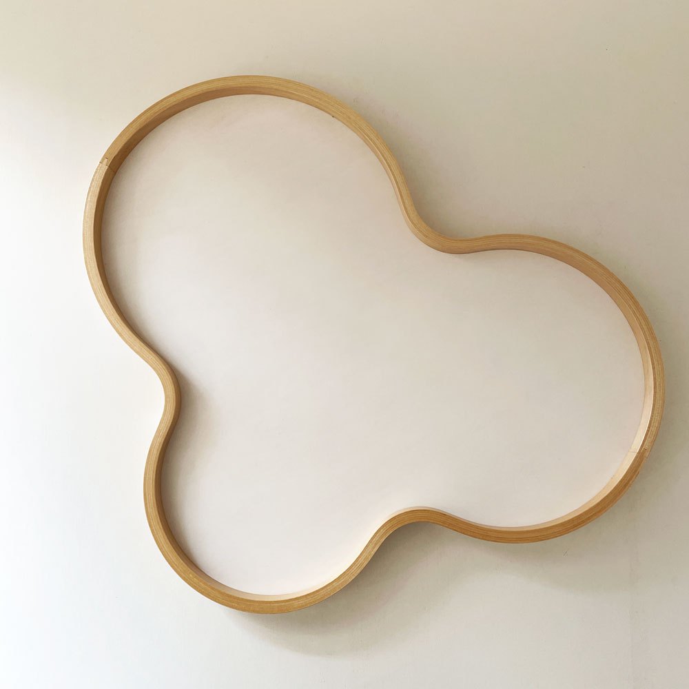 マヤムー majamoo 白樺のトレイ TRAY ホワイト W44cm バーチ材 ヤニ・マルティカイネン フィンランド 定価￥20,900- ◎