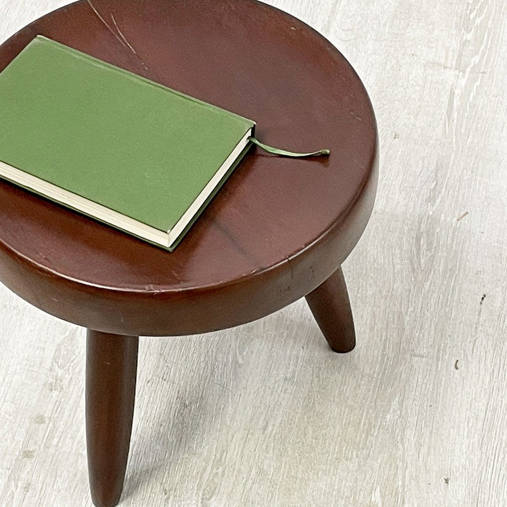 シャルロット・ペリアン Charlotte Perriand ベルジェスツール Berger Stool 無垢材 50's ビンテージ ●