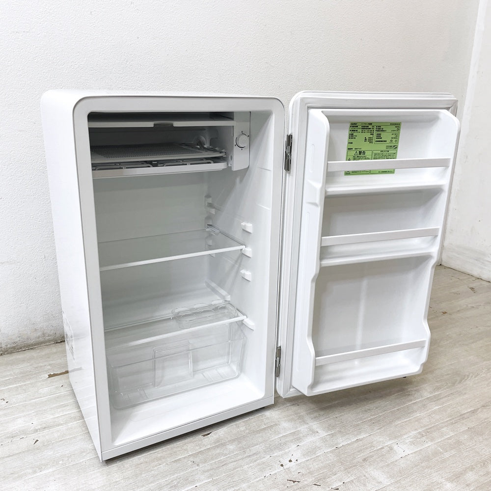 コンフィー COMFEE' 1ドア 冷蔵庫 93L 右開き RCD93WHS レトロデザイン 2025年製 ●