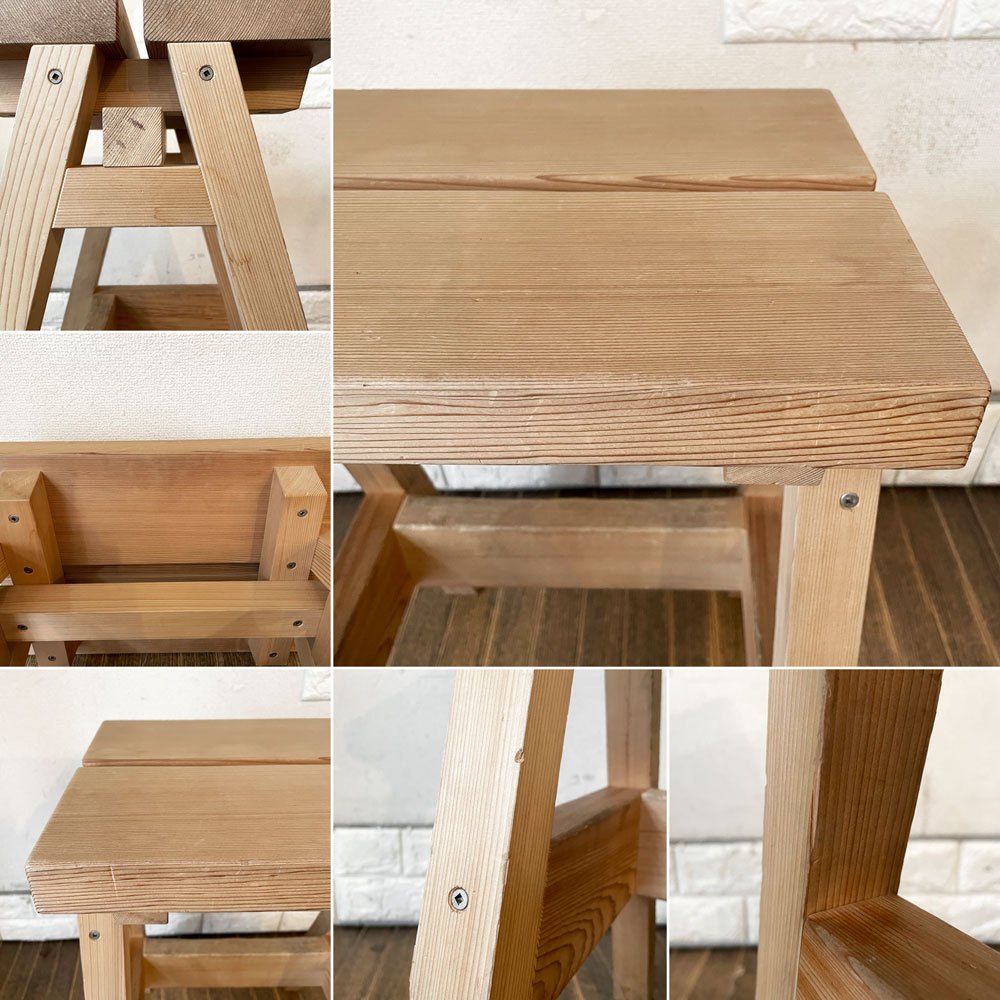 石巻工房 Ishinomaki Laboratory 石巻ハイスツール ISHINOMAKI HIGH STOOL 脚カット H60cm 芦沢啓治 ◎