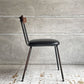 アクメファニチャー ACME Furniture グランビュー GRANDVIEW ダイニングチェア オーク材 PVCレザー ブラック 廃番モデル ♪
