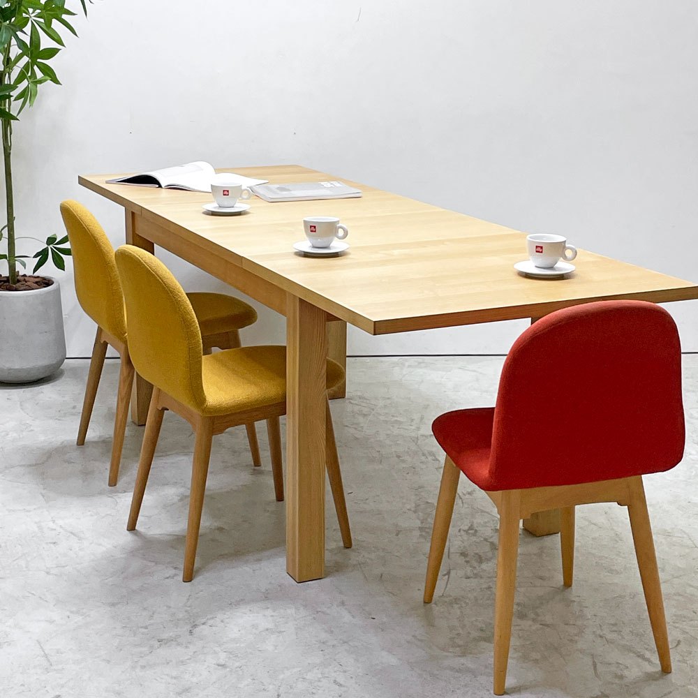 イデー IDEE アッシュ エクステンション テーブル ASH EXTENSION TABLE 伸長式 W140～220 ナチュラル 定価￥193,600- ●