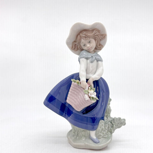 リヤドロ LLADRO きれいな花ばかり Pretty Pickings 陶器人形 置物 オブジェ 箱付き スペイン ●