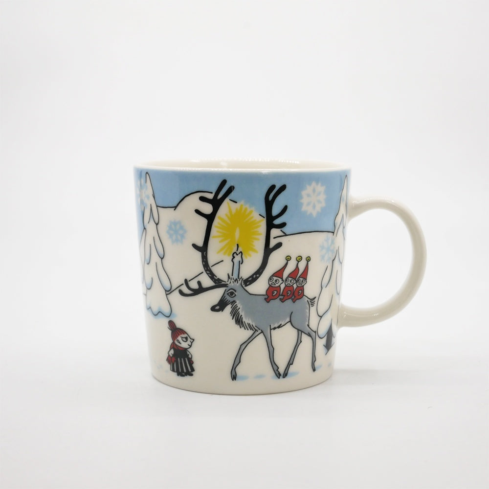 アラビア ARABIA ムーミンマグ MOOMIN ウィンターフォレスト フィンランド 北欧食器 旧ロゴ 2012年 冬限定 箱付き ●