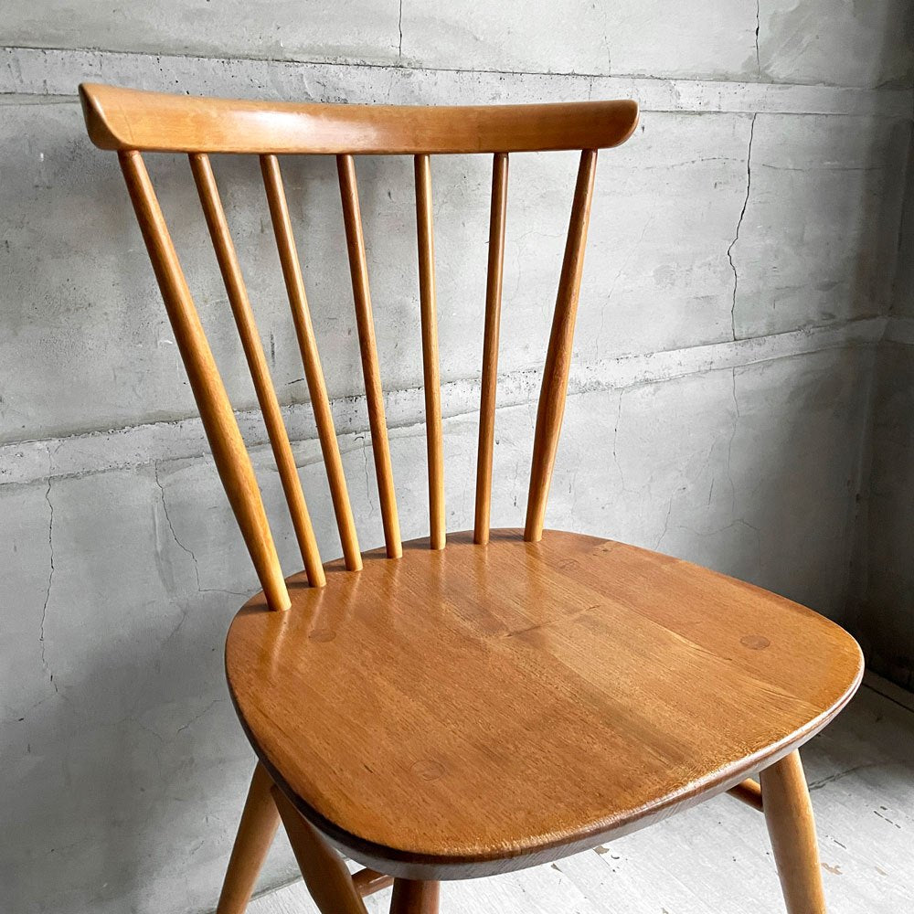 アーコール Ercol ボウバックチェア ファンバックチェア 5本タイプ エルム材 UKビンテージ Vintage 英国家具 ♪