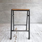 UKビンテージ プライウッド×スチールパイプ スツール Stool インダストリアル 英国家具 ♪