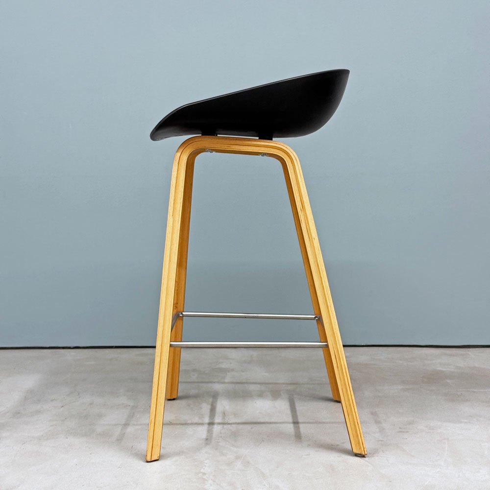 ヘイ HAY アバウトアスツール About a stool ブラック AAS32 LOW H75㎝ ハイスツール カウンターチェア 北欧モダン デンマーク ◎