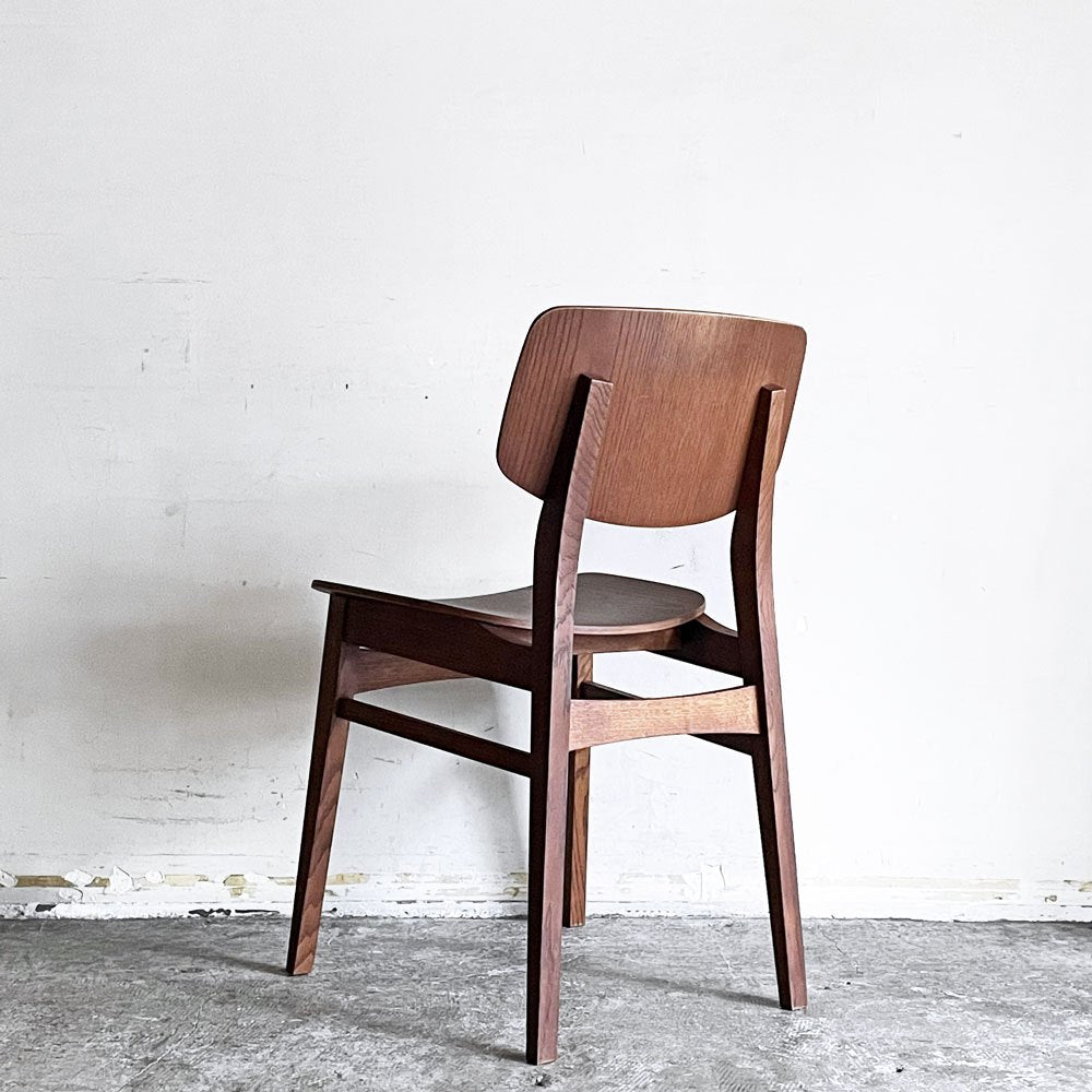トラックファニチャー TRUCK FURNITURE トーチチェア TORCH CHAIR ダイニングチェア オーク材 ウッドシート ブラウン B ■