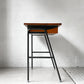 ジャーナルスタンダードファニチャー journal standard furniture サンク SENS リメイク PCデスク オーク 無垢材 × アイアン インダストリアル 廃番 ★
