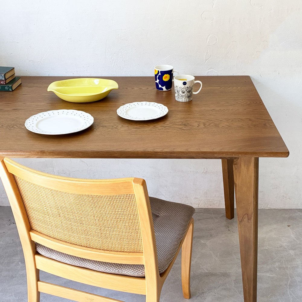 ウニコ unico ディフェ ダイニングテーブル DIFE Dining table 150 オーク材 オイル仕上 廃盤 定価79,200円 美品 ★