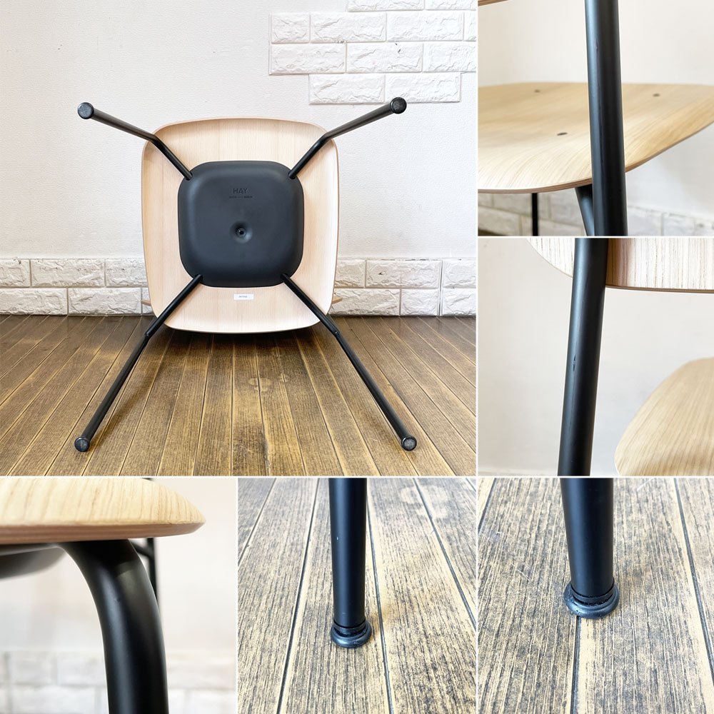 ヘイ HAY ソフトエッジ SOFT EDGE 40 ダイニングチェア オーク材 ナチュラル スチール スタッキング イスコス・ベルリン 北欧 デンマーク B ◎