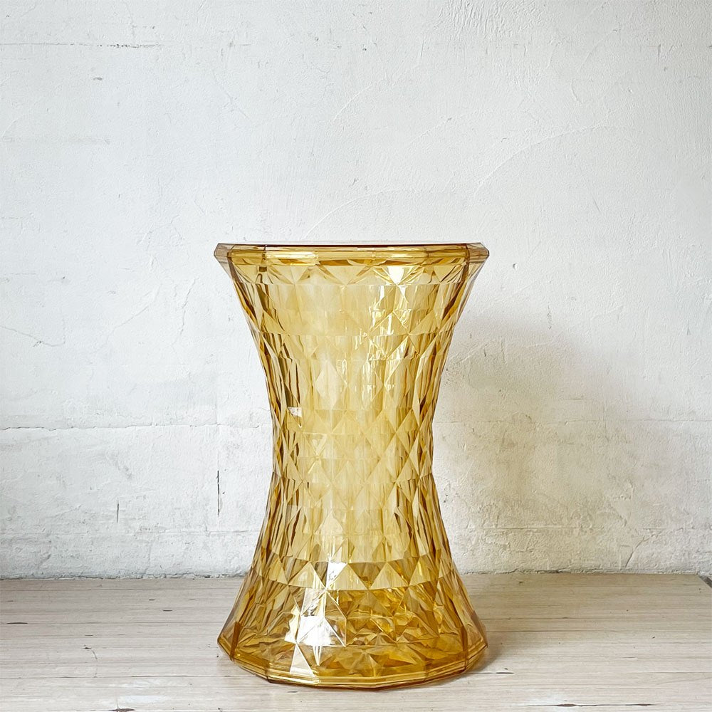 カルテル Kartell ストーン STONE スツール サイドテーブル イエロー Φ30cm マルセル・ワンダース Marcel Wanders イタリア 定価￥47,700- ★