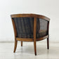 ドレクセルヘリテイジ DREXEL HERITAGE トライユン TRIUNE アップホルスタリーチェア UPHOLSTERY CHAIR ラタン張り USビンテージ B ●