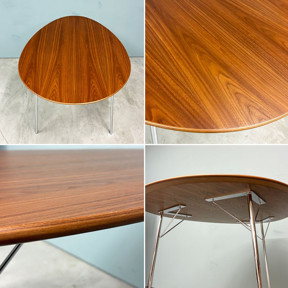 フリッツハンセン Fritz Hansen エッグテーブル EGG ダイニングテーブル 3603 ウォールナット 115cm アルネ・ヤコブセン 美品 ◎