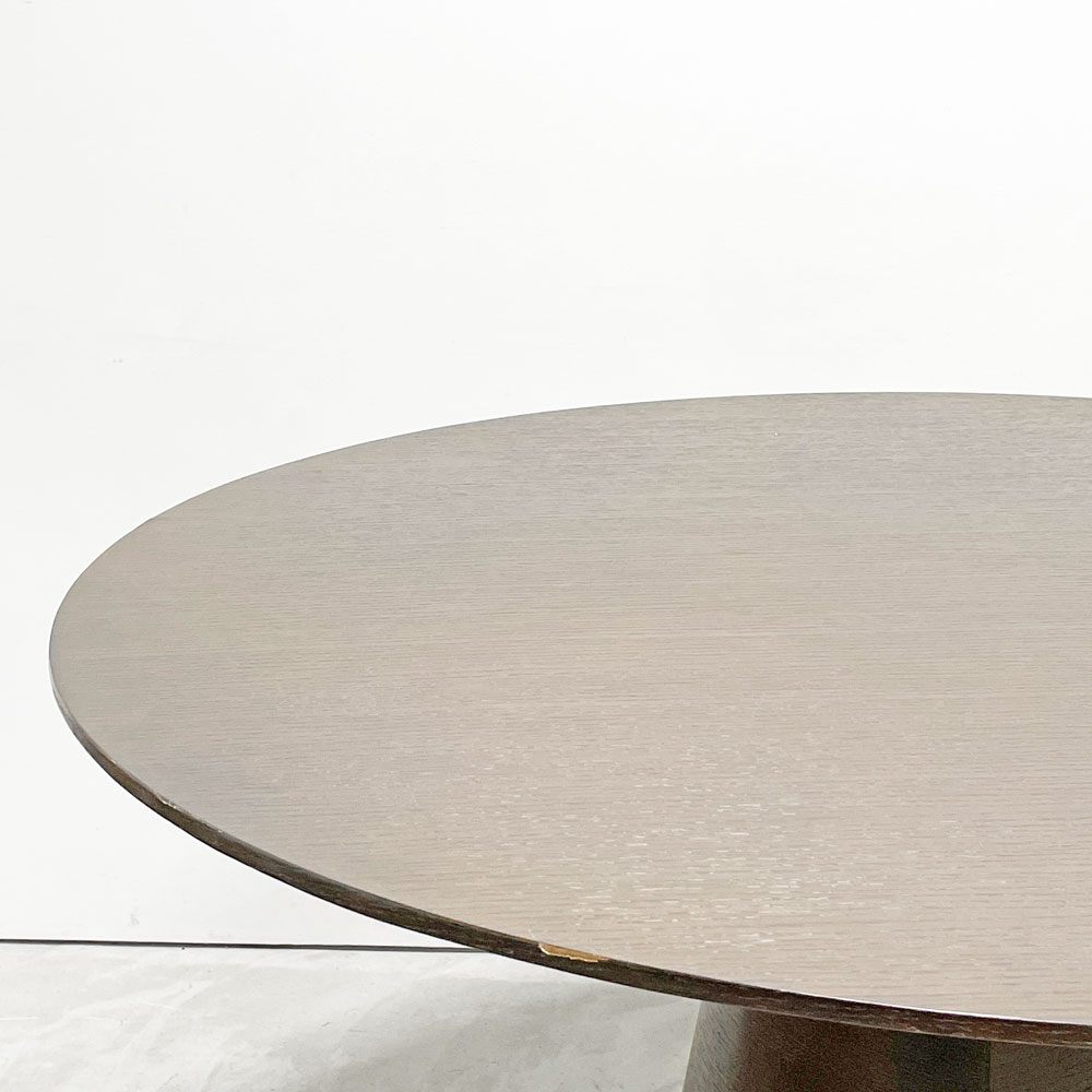 モーダエンカーサ moda en casa テンポ TEMPO 125 ラウンド ダイニングテーブル ブラウン オーク材 定価￥168,300- ●