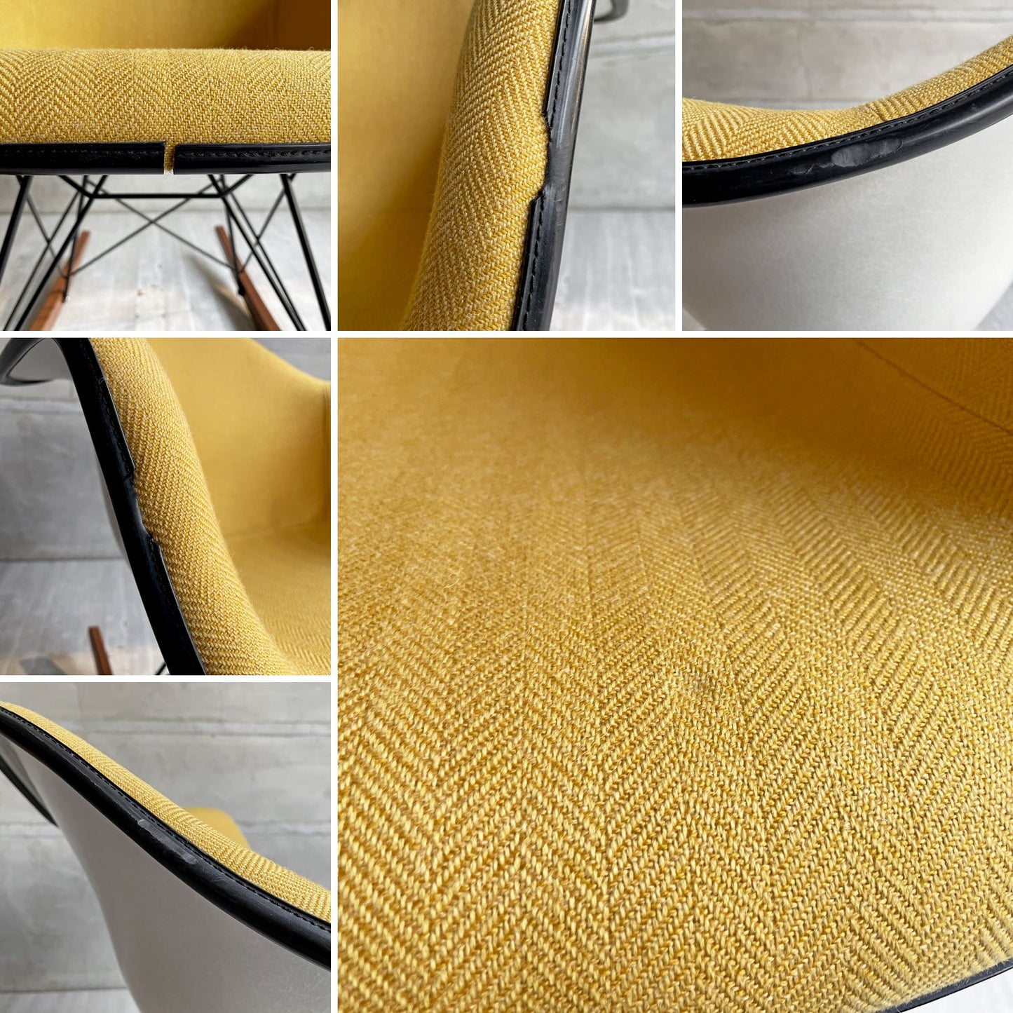 ハーマンミラー Herman Miller アームシェルチェア モダンファニチャーセールス FRP アプホルスター ロッカーベース イームズ  ビンテージ♪