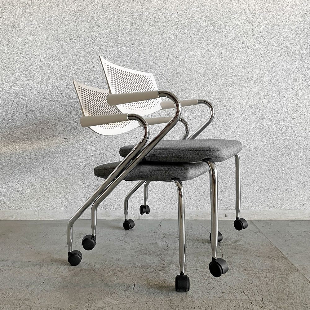ヴィトラ vitra ビザロール Visaroll デスクチェア ミーティングチェア キャスターベース スタッキング アントニオ・チッテリオ B 〓