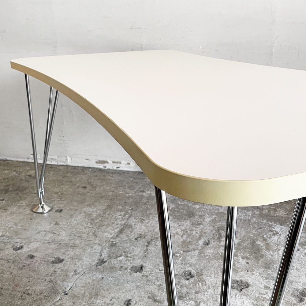 カルテル Kartell マックステーブル MAX TABLE ホワイト ミーティングテーブル 固定脚 フェルーチョ・ラヴィアーニ 定価￥242,700- ■