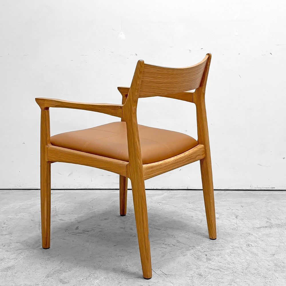 ノーウェアライクホーム NOWHERE LIKE HOME オーウェン OWEN ダイニングアームチェア Dining Arm Chair オーク材 PVCレザー ●