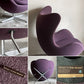 フリッツハンセン Fritz Hansen エッグチェア Egg chair ラウンジチェア ファブリック パープル系 アルネ・ヤコブセン 参考定価￥1,185,800～ ■