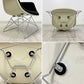 ハーマンミラー Herman Miller アームシェルチェア 現行FRP製 アプホルスター ファブリック ブラック キャッツクレイドル ラウンジベース ミッドセンチュリー C&R イームズ ●