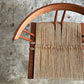 桜製作所 グラスシートチェア GRASS SEATED CHAIR アームチェア ウォールナット無垢材 い草 ジョージ・ナカシマ George Nakashima 焼印有 ■