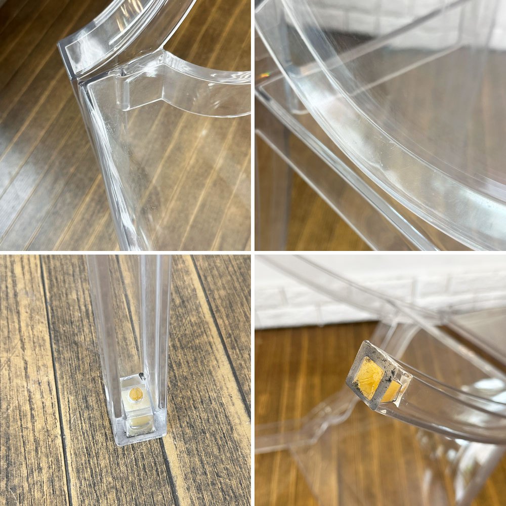 カルテル Kartell ルイゴースト LouisGhost アームチェア クリスタル スタッキング フィリップ・スタルク Philippe Starck イタリア ◎