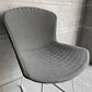 ノル Knoll 420 サイドチェア ワイヤーチェア ダイニングチェア ホワイト × グレー ファブリック フルカバー仕様 ハリー・ベルトイア ミッドセンチュリー ビンテージ ♪