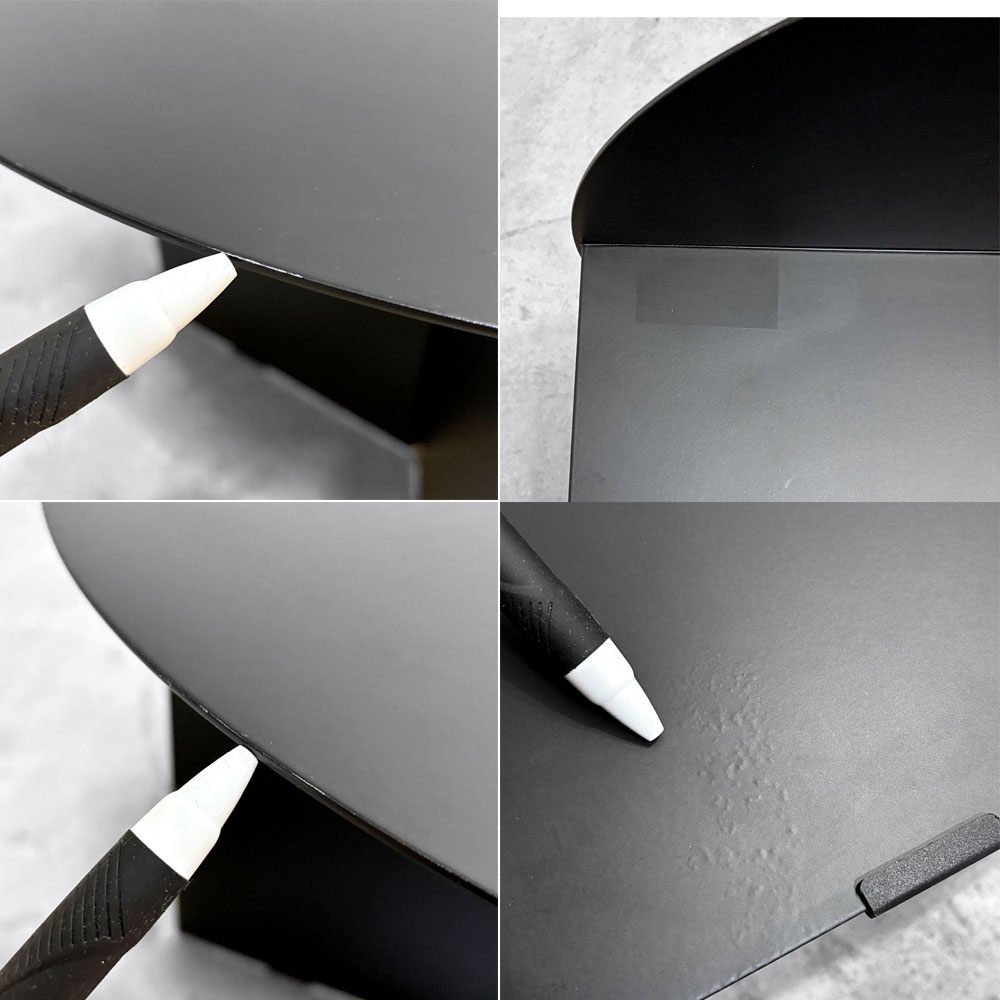 ヘイ HAY スリットテーブル SLIT TABLE XL サイドテーブル ローテーブル ラウンド Φ45cm スチール ブラック 北欧 デンマーク モダン B ●
