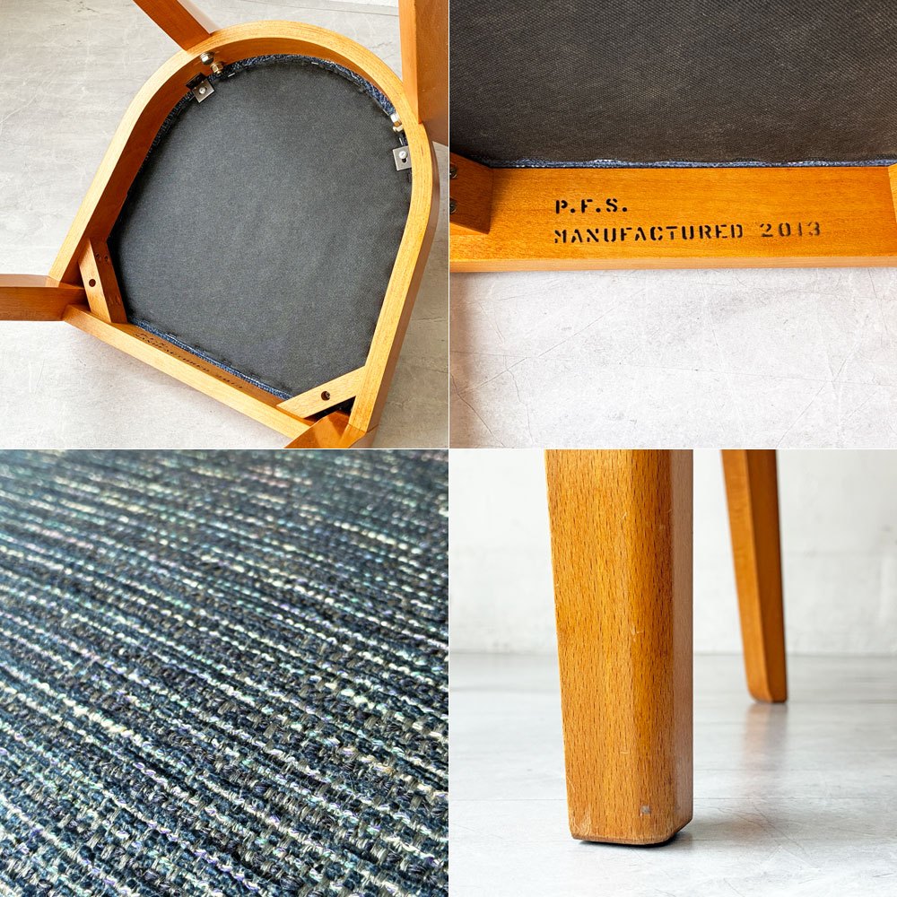 パシフィックファニチャーサービス P.F.S. デペンデントハウス DH ダイニング チェア ブナ材 ファブリック座面 参考￥57,200- ★