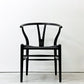 カールハンセン＆サン Carl Hansen & Son CH24 Yチェア ブラックラッカー×ブラックペーパーコード ビーチ材 ハンス・J・ウェグナー デンマーク 北欧家具 A ●