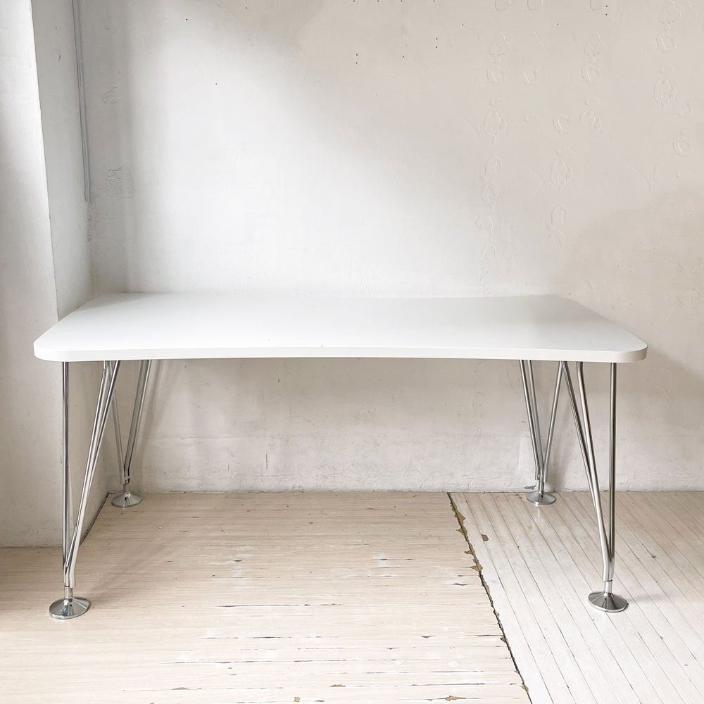 カルテル Kartell マックステーブル MAX TABLE ホワイト ミーティングテーブル 160cm 固定脚 フェルーチョ・ラヴィアーニ 定価 ￥213,400-★