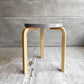 アルテック artek スツール60 Stool 60 グレーラッカー 3本脚 Lレッグ アルヴァ・アアルト スタッキング 2023年製 北欧家具 定価￥46,200- ♪