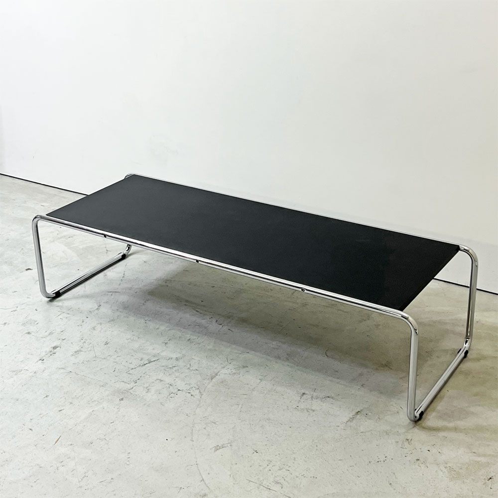 ラッチオテーブル Laccio Table ローテーブル コーヒーテーブル ブラック マルセル・ブロイヤー Marcel L Breuer リプロダクト品 ●