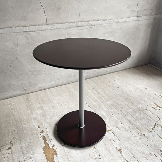 アルフレックス arflex ペペ PEPE サイドテーブル ラウンドテーブル コーヒーテーブル ブラウン Φ45cm 50TH イタリアモダン 廃番 ♪