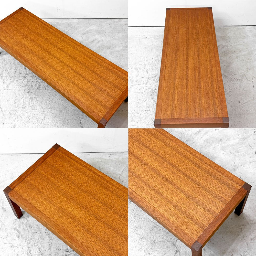 ジャクソンファニチャー Jackson Furniture チーク材 ビンテージローテーブル コーヒーテーブル 長方形 アメリカ ●