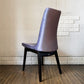 カワジュン KAWAJUN ドリディナチェア DORIDINA CHAIR ダークブラウンフレーム ファブリック パープル 定価￥63,100-以上 A ◎