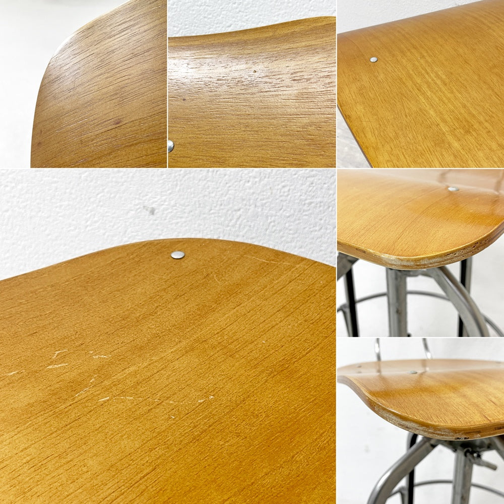 ノーザンオハイオインダストリアル Northern Ohio Industrial トレド ハイチェア TOLEDO スウィベル スツール 工業系 ●