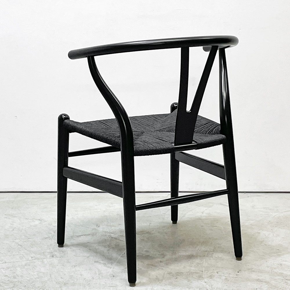 カールハンセン＆サン Carl Hansen & Son CH24 Yチェア ブラックラッカー×ブラックペーパーコード ビーチ材 ハンス・J・ウェグナー デンマーク 北欧家具 日本仕様サイズ B ●