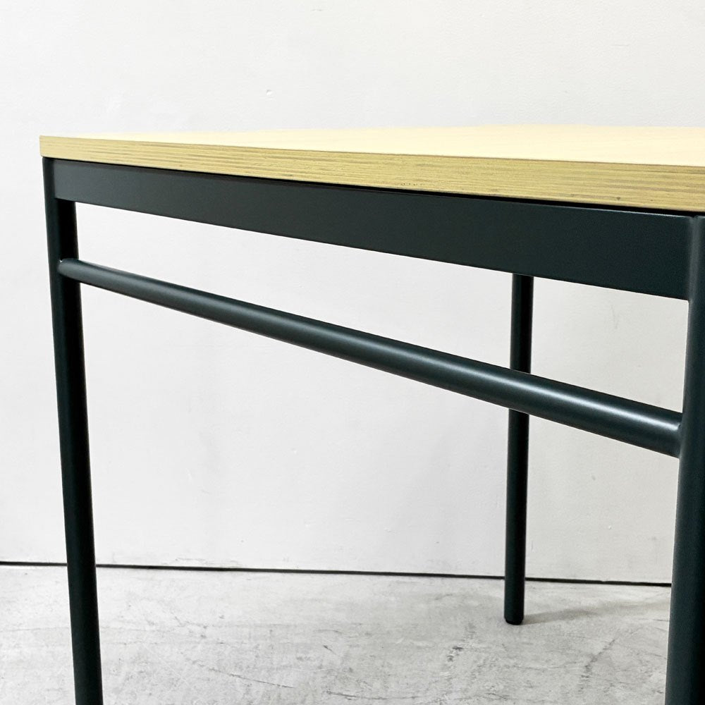 マスターウォール MASTERWAL レ・フォルメ Les Formes ブルエ BLEUET ダイニングテーブル ウッドトップ スチールレッグ w80cm 佐々木 章行 廃番 外箱付き 未使用保管品 ●