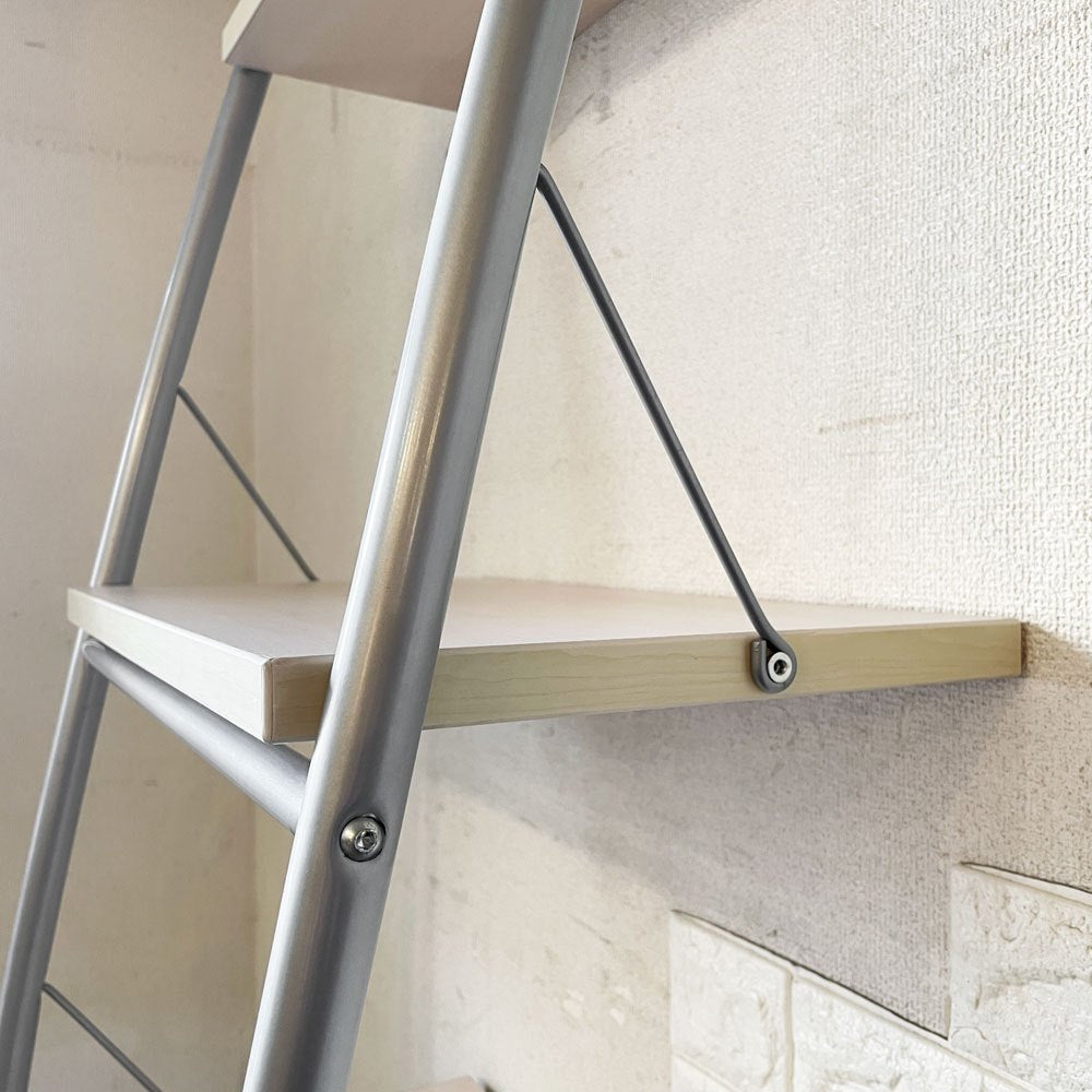 グランビック GRANVIK ウォールシェルフ ラダーシェルフ 4段 立て掛け式 W60cm 本棚 飾り棚 スウェーデン ◎