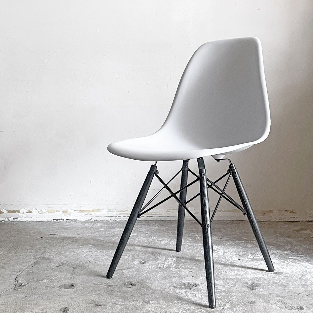 ハーマンミラー HermanMiller サイドシェルチェア ドゥエルレッグ ブラック×エボニー ポリプロピレン製 イームズ ミッドセンチュリー ■