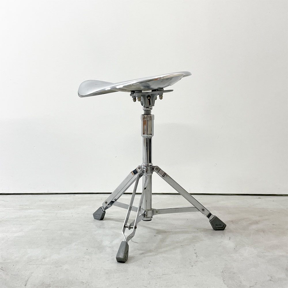 ダルトン DULTON X2 ビートスツール BEAT STOOL 回転式 無段階高さ調節 スチール クローム 折り畳み 廃番 C ●